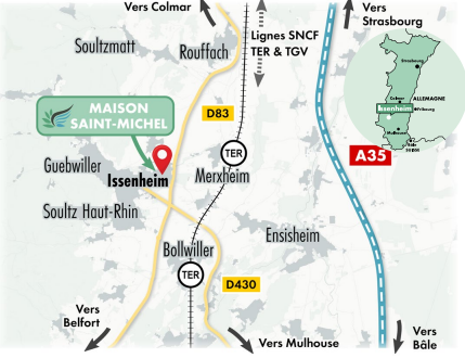 image carte montrant la maison saint-michel